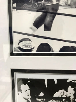 Muhammed Ali/Joe Frazier Dual Framed Photos (Jsa)