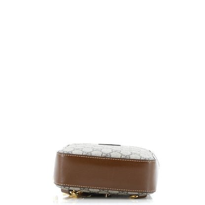 Gucci Interlocking G Patch Sling Bag Gg Coated Canvas Small