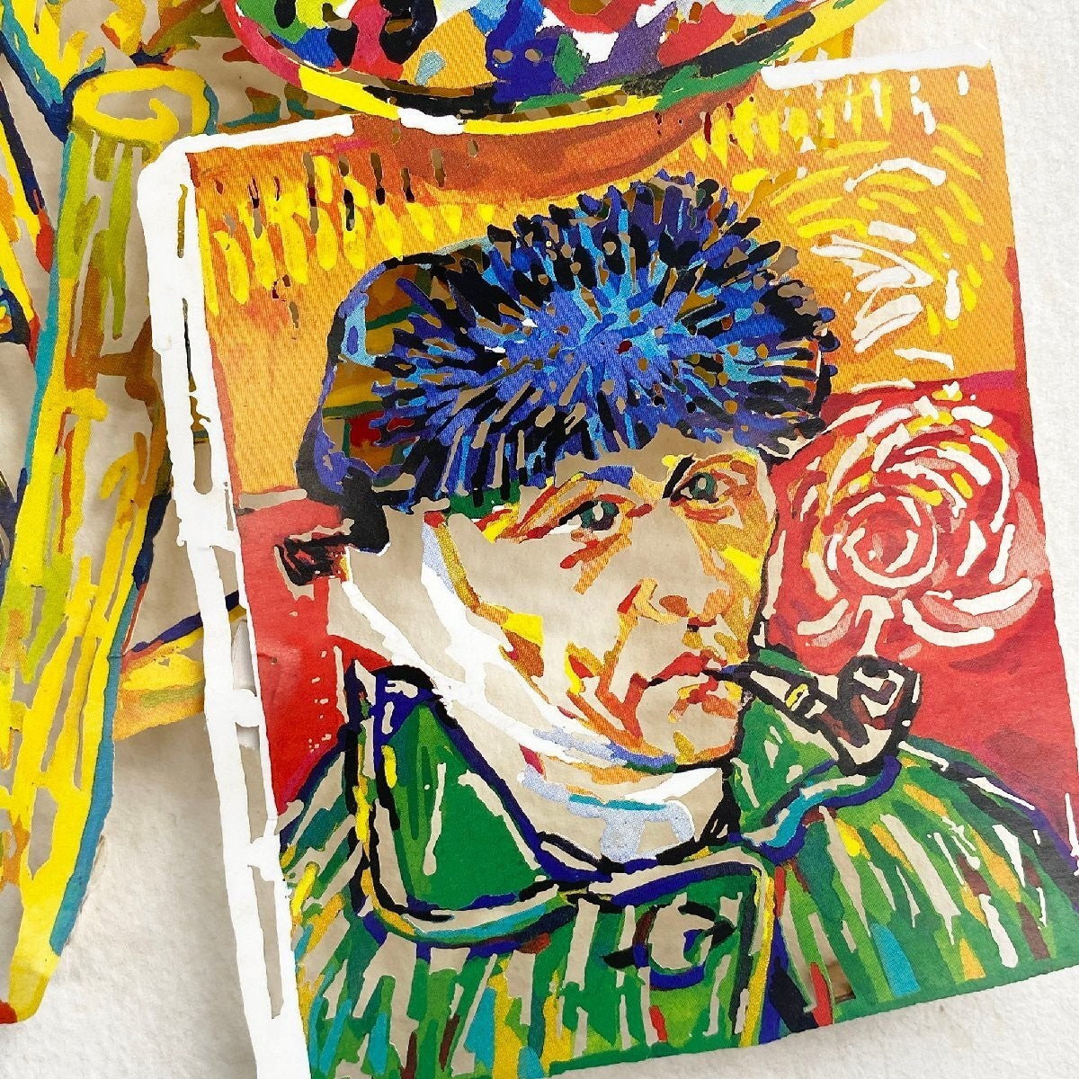 Gerstein David "Vincent Van Gogh II" Papercut 3D Papercut Print