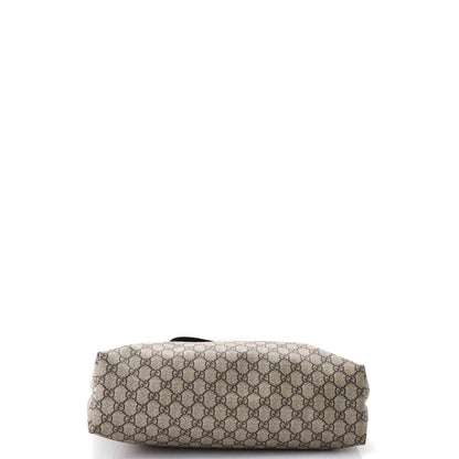 Gucci Plus Tote Gg Coated Canvas With Leather Medium