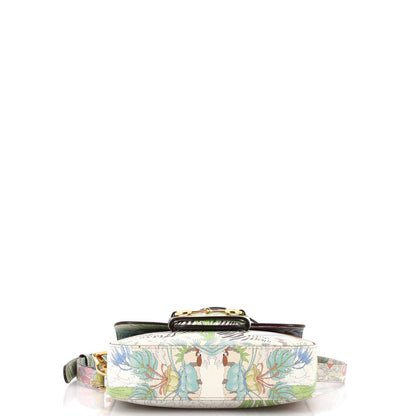 Gucci Horsebit 1955 Shoulder Bag Printed Leather Mini