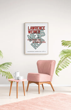 Lawrence Weiner Mens Rea Signed 