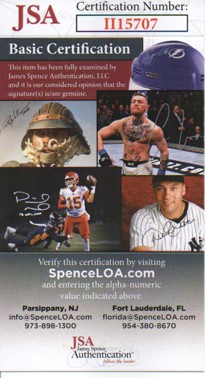 Claude Passeau Autographed Hand Filled Out Survey Page (Jsa)