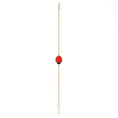 Van Cleef & Arpels Lucky Spring Ladybug Bracelet 18K Rose Gold With Carnelian