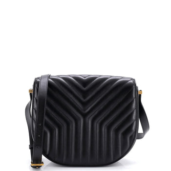 Saint Laurent Joan Satchel Matelasse Chevron Leather Medium