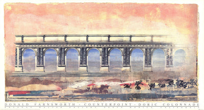 Donald Farnsworth Counterpoint - Doric Colonnade " Offset Lithograph 199