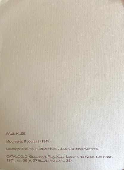 Paul Klee Lithograph 1969 Coa Signed Op Published - Joseph Albers