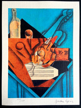 Juan Gris Lithograph Coa Numbered A Hand Signed -Piet Mondrian