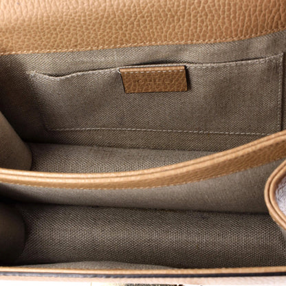 Gucci Interlocking Shoulder Bag Leather Small