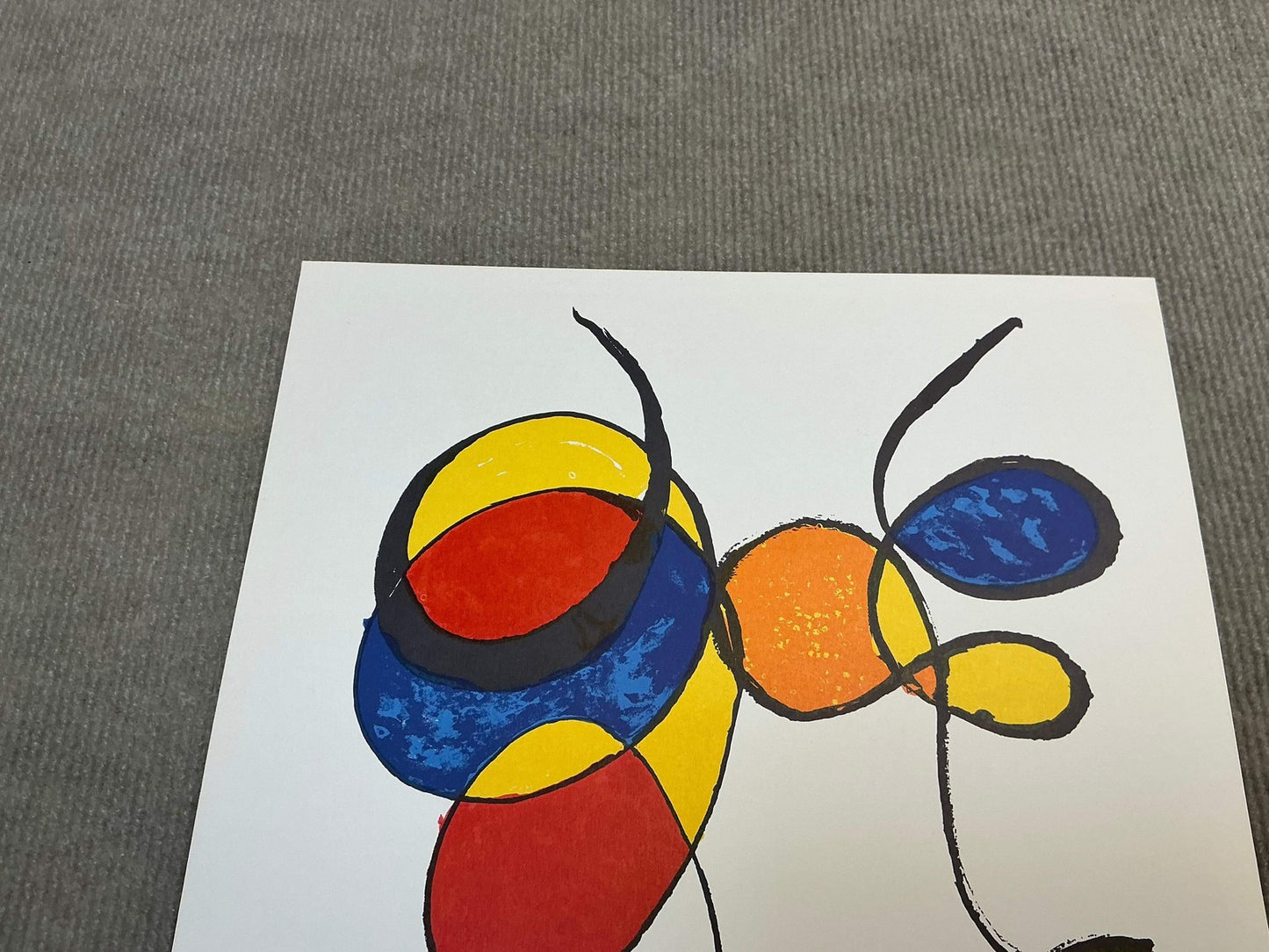 Alexander Calder Spirales " Lithograph Surrealism Multicolor