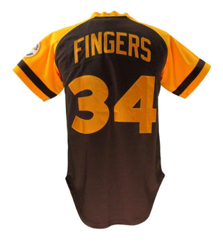 Rollie Fingers Hof Signed/Inscr Mitchell & Ness