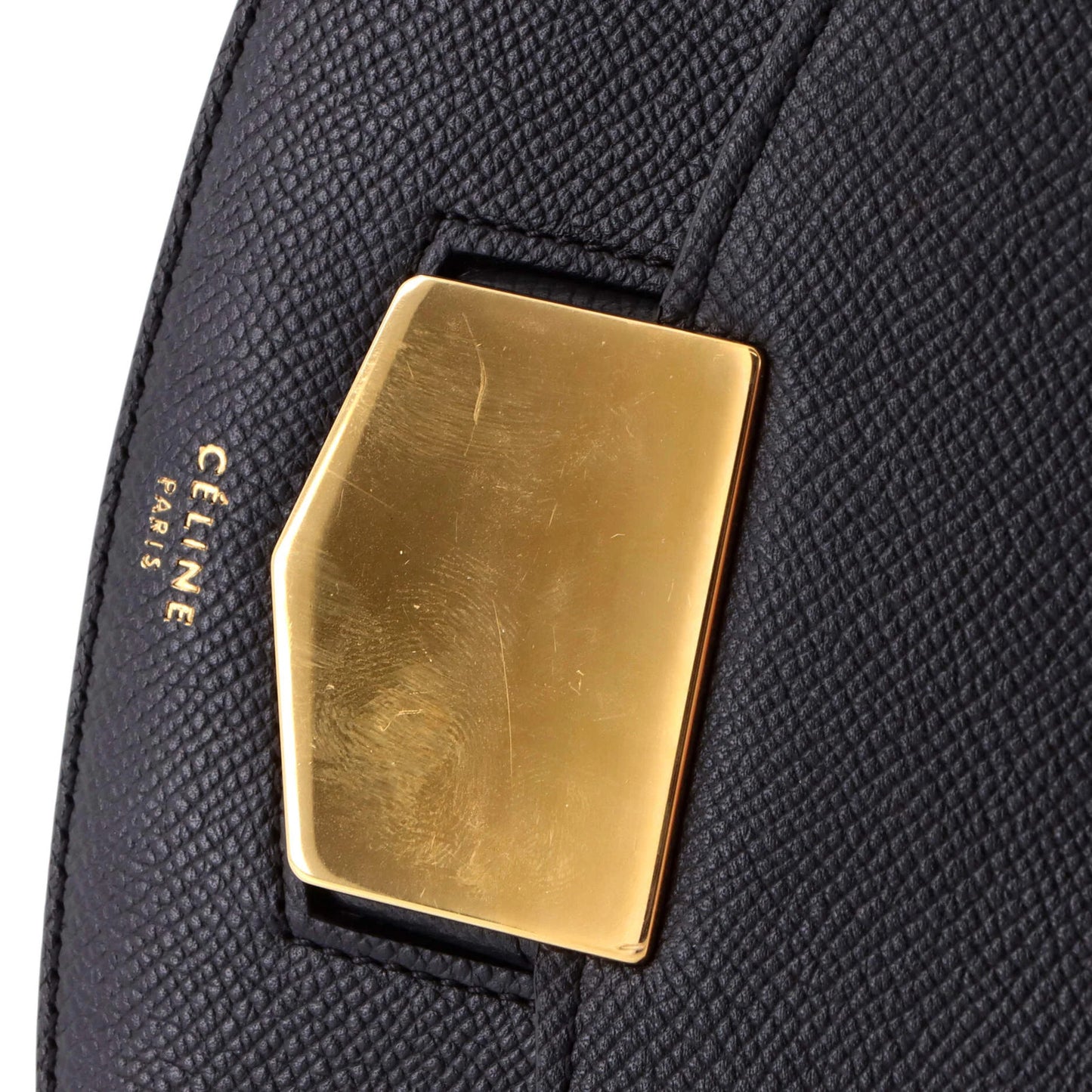 Celine Trotteur Crossbody Bag Grainy Leather Small