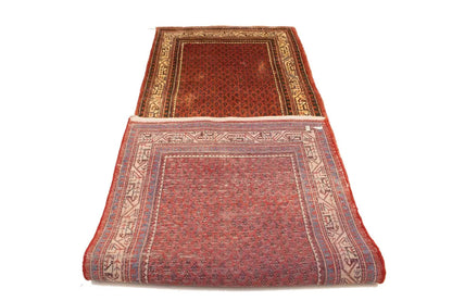 Semi-Antique Oriental Runner Rug Tribal Allover