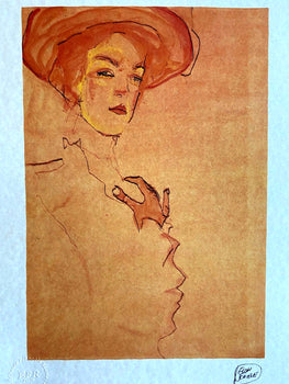 Egon Schiele Lithograph (Edvard Munch Amedeo Modigliani Franz Marc Balthus)