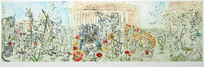 July" Giclee Print, Edition 46/ 300, Signed - Joanne ISAAC "Garden