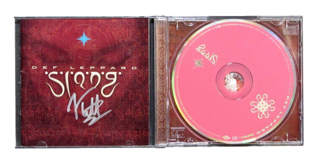 Joe Elliott Autographed Cd Cover "Slang" Def Leppard Jsa 170240