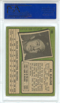 Al Kaline 1971 Topps Card #180 (Psa Ex-Mt 6)