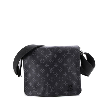 Louis Vuitton District Messenger Bag Monogram Eclipse Canvas Pm