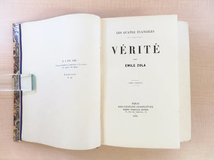 Emile Zola'S 'Verite'  1903 Limited Edition (30