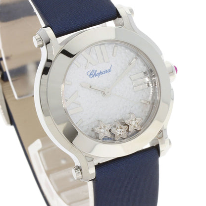 x Chopard Happy Sports 3P Diamond Watches 27/ 8509 Stainless Steel/ Satin