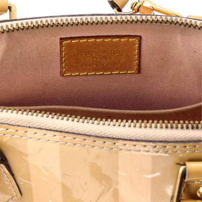 Louis Vuitton Alma Handbag Limited Edition Monogram Vernis Rayures Bb