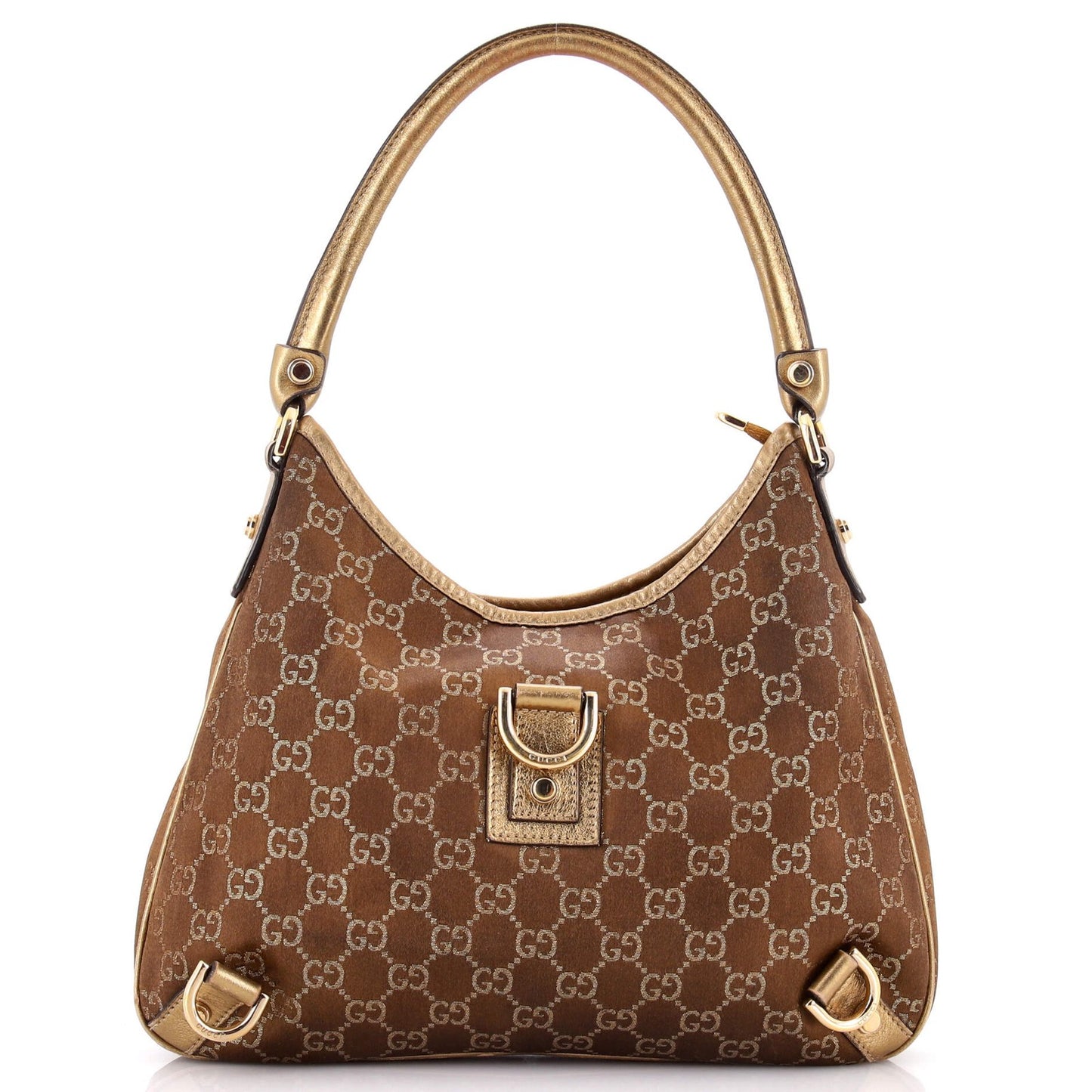 Medium Gucci Abbey D-Ring Hobo GG Canvas with Leather