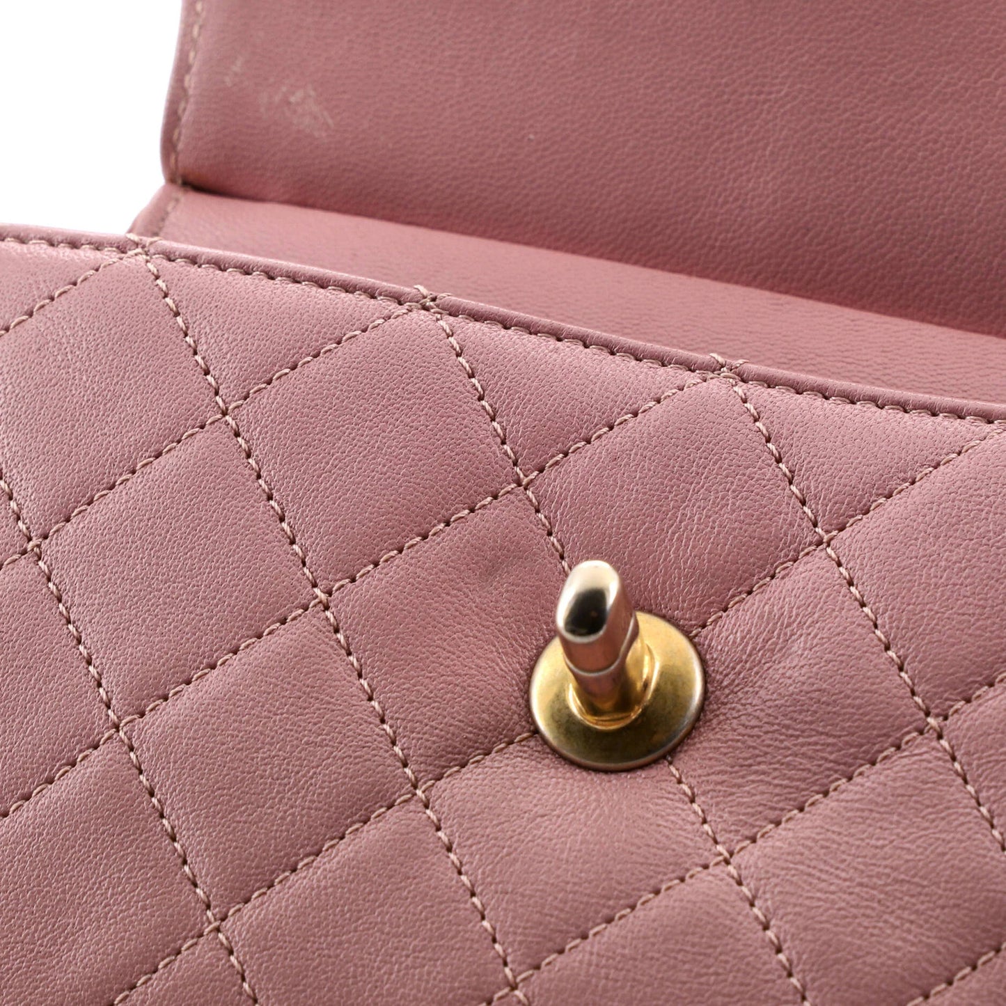 Chanel Curved Flap Bag Quilted Lambskin Small