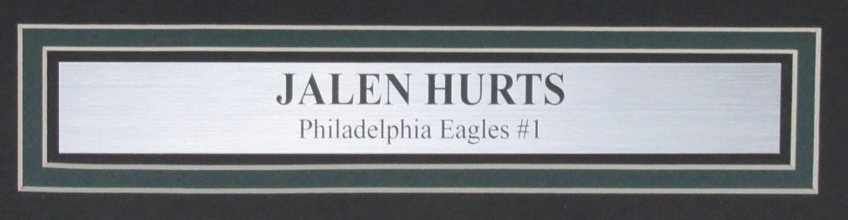 Jalen Hurts Autographed/Inscribed 16X20 Photo Philadelphia Eagles Framed Jsa 913