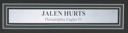 Jalen Hurts Autographed/Inscribed 16X20 Photo Philadelphia Eagles Framed Jsa 913