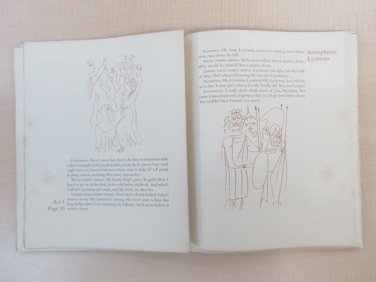 Aristophanes, Gilbert Seldes, Pablo Picasso Lysistrata 1934 Signed Picasso