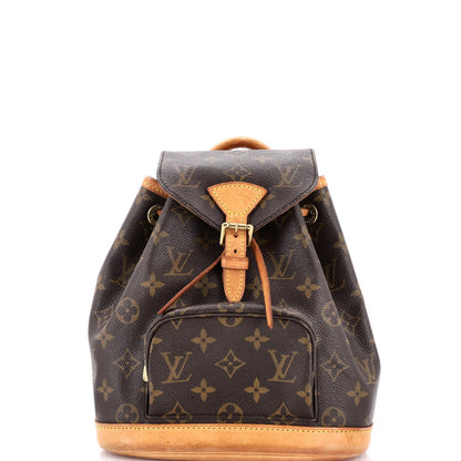 Louis Vuitton Vintage Montsouris Backpack Monogram Canvas Pm