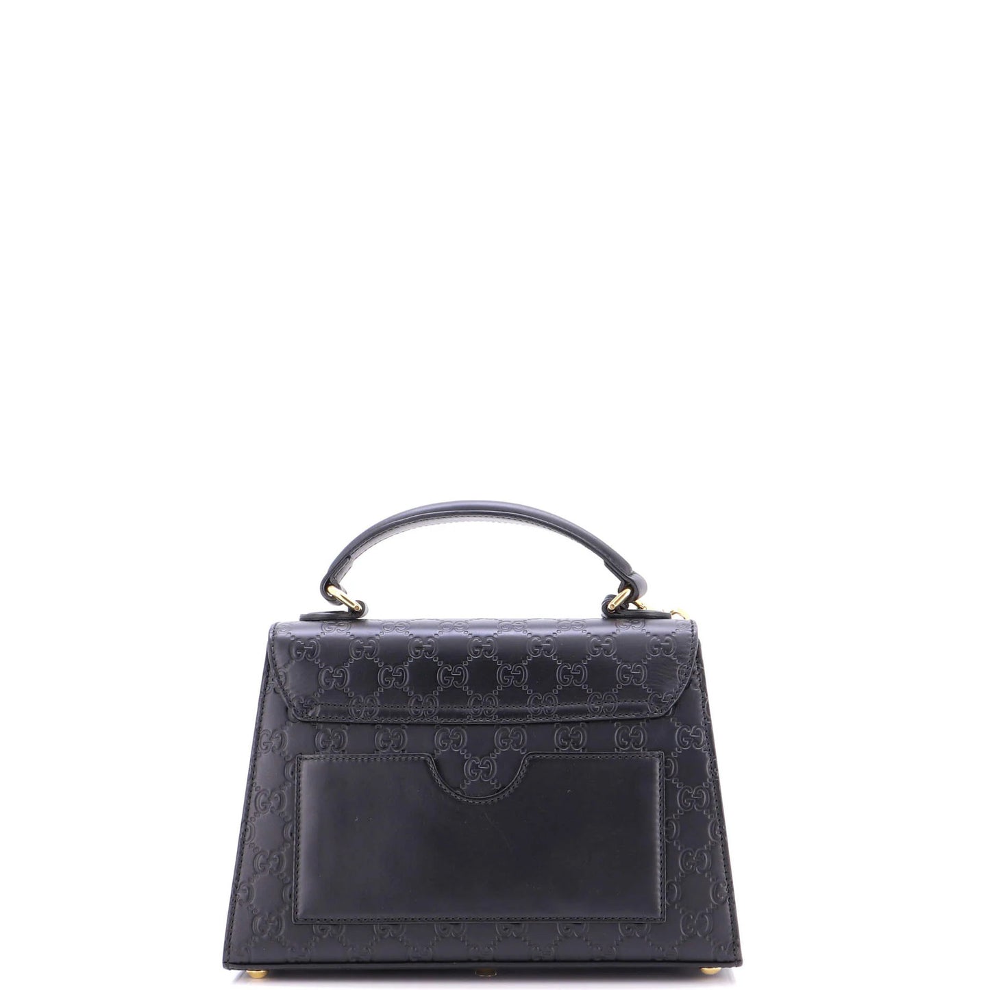 Gucci Padlock Top Handle Bag Guccissima Leather Small