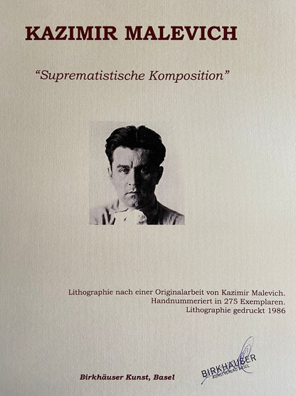 Kazimir Malevich Lithograph Numbered Coa - Piet Mondrian
