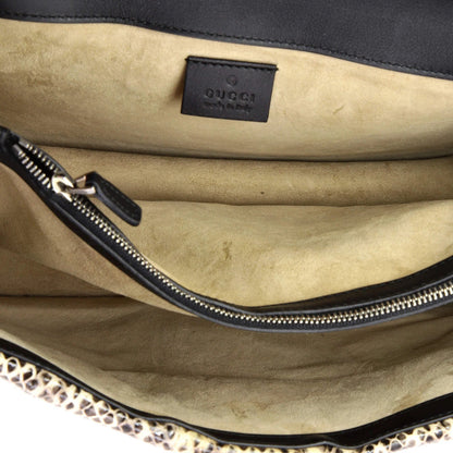 Gucci Dionysus Bag Embroidered Gg Coated Canvas With Python Small