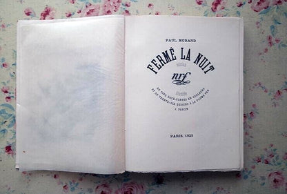 Paul Morand - Ferm La Nuit 1925 Illustrated By