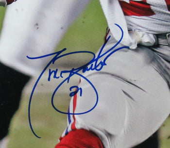 Tiki Barber Autographed 16X20 Photo New York