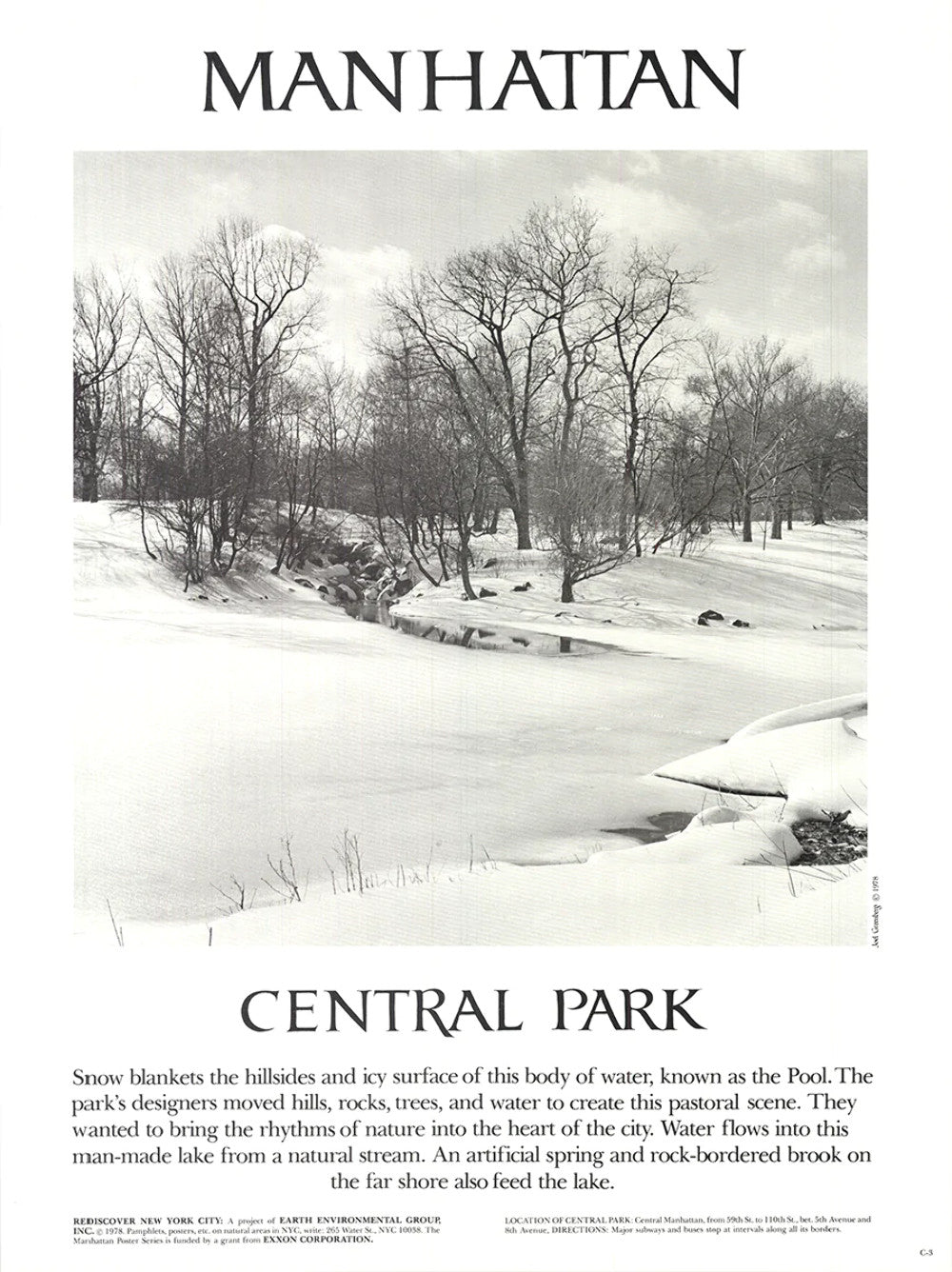 Joel Greenberg Central Park " Offset Lithograph Contemporary