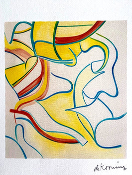 Willem De Kooning Lithograph Guggenheim Museum