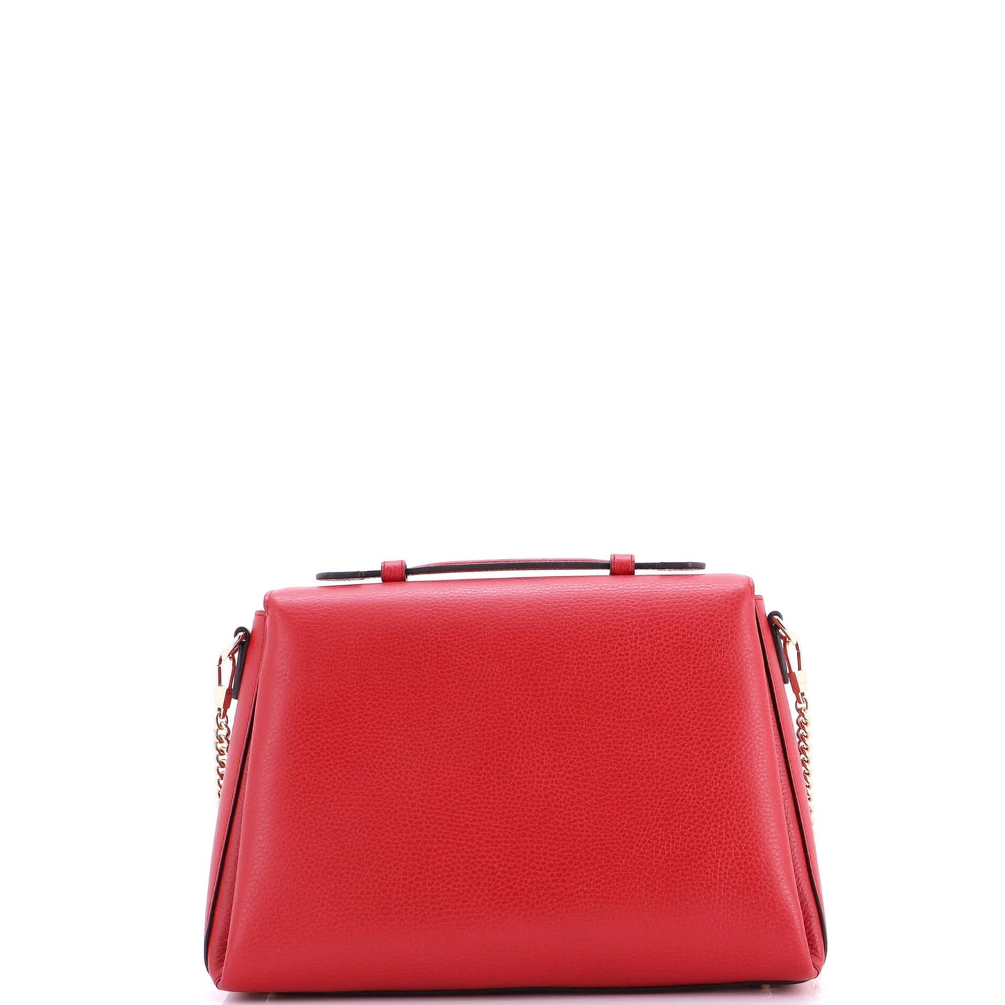 Gucci Interlocking Top Handle Bag Leather Medium