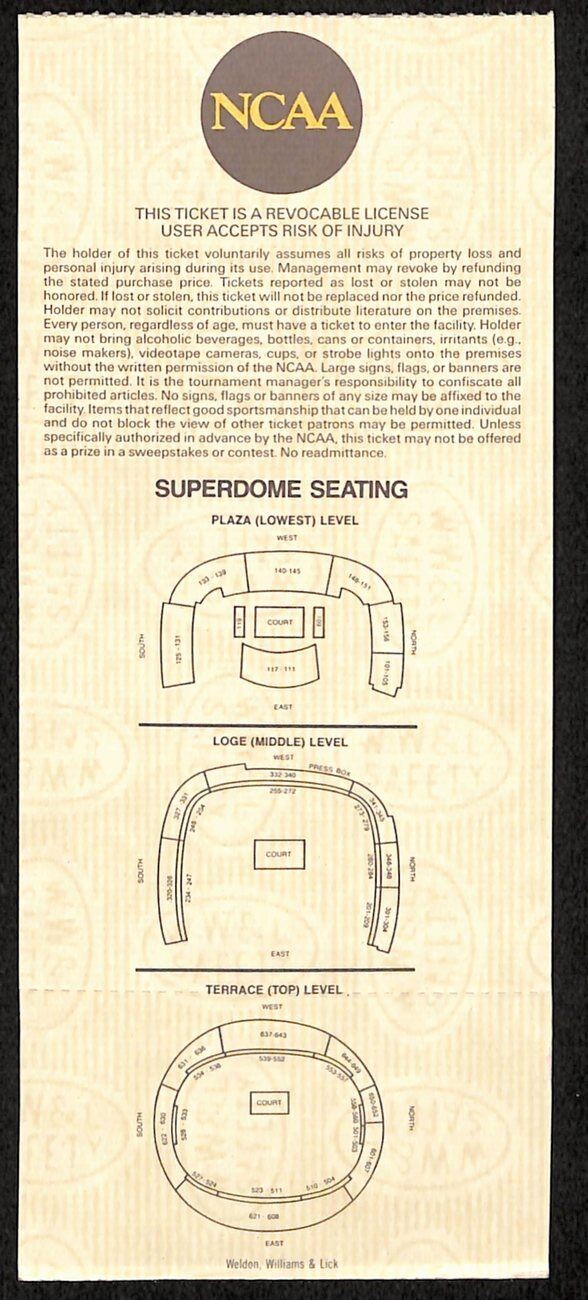1993 Ncaa Final Four 4 Webber Timeout Unc Michigan Fab 5 Full Ticket Mint 181658