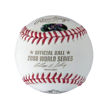 Jayson Werth Signed/Inscr 2008 World Series Baseball Phillies Hunt Holo 190083