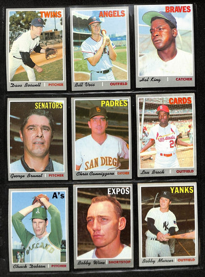 1970 Topps Baseball Card Complete Set (1-720)