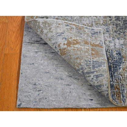 2'6"X4'1" Wool Denser Weave Hand Knotted Abstract Design Rug