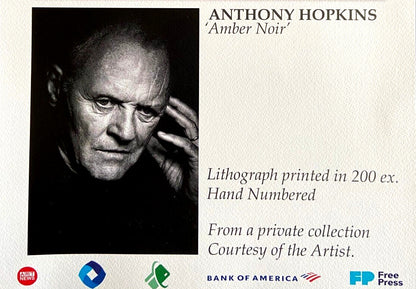 Anthony Hopkins Lithograph, 200 Ex. (Pierce Brosnan John Lennon Jim Carrey-)