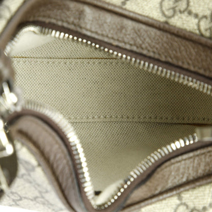 Gucci Attache Shoulder Bag Gg Coated Canvas Small