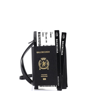 Balenciaga Passport Phone Holder Printed Leather