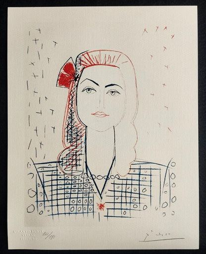 Pablo Picasso Lithograph Coa Signed In Pen Numbered In Pencil 180Ex