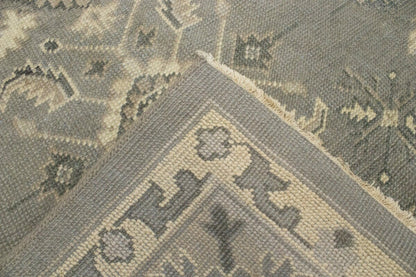 Handmade Muted Brownish Floral Transitional