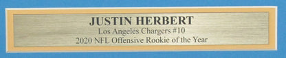 Justin Herbert La Chargers Signed/Autographed 16X20 Photo Framed Beckett 167857