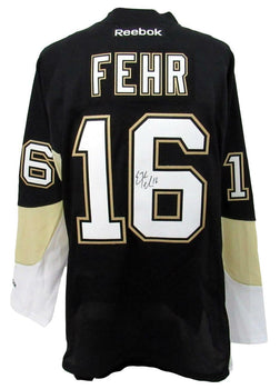 Eric Fehr Signed   Penguins Reebok Hockey